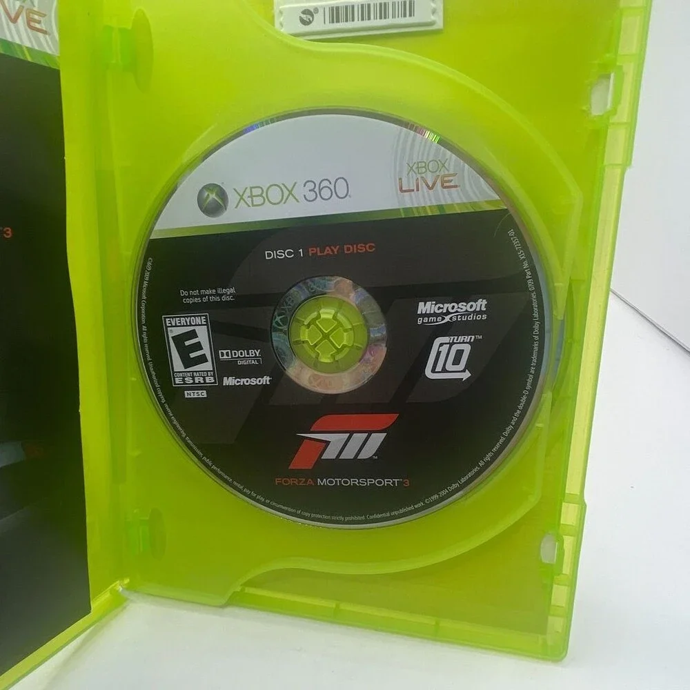 Forza Motorsport 3 FM3 Racing (Microsoft Xbox 360, 2009) Complete W/ Manual